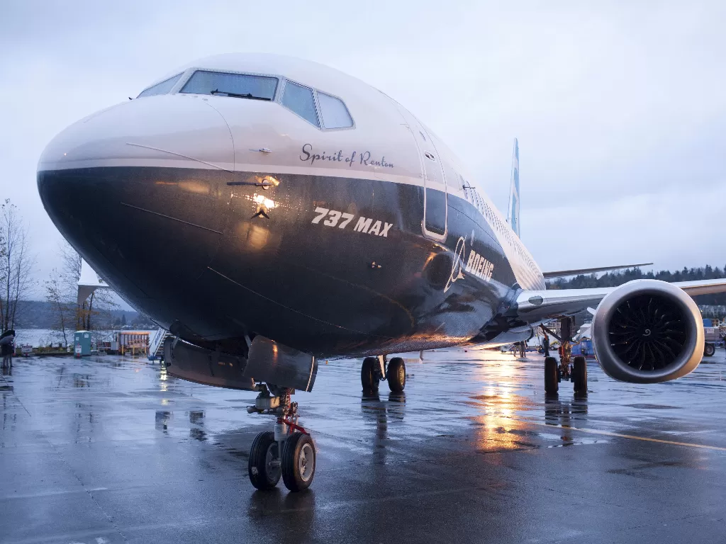Pesawat Boeing 737 Max. (photo/REUTERS/Matt McKnight)