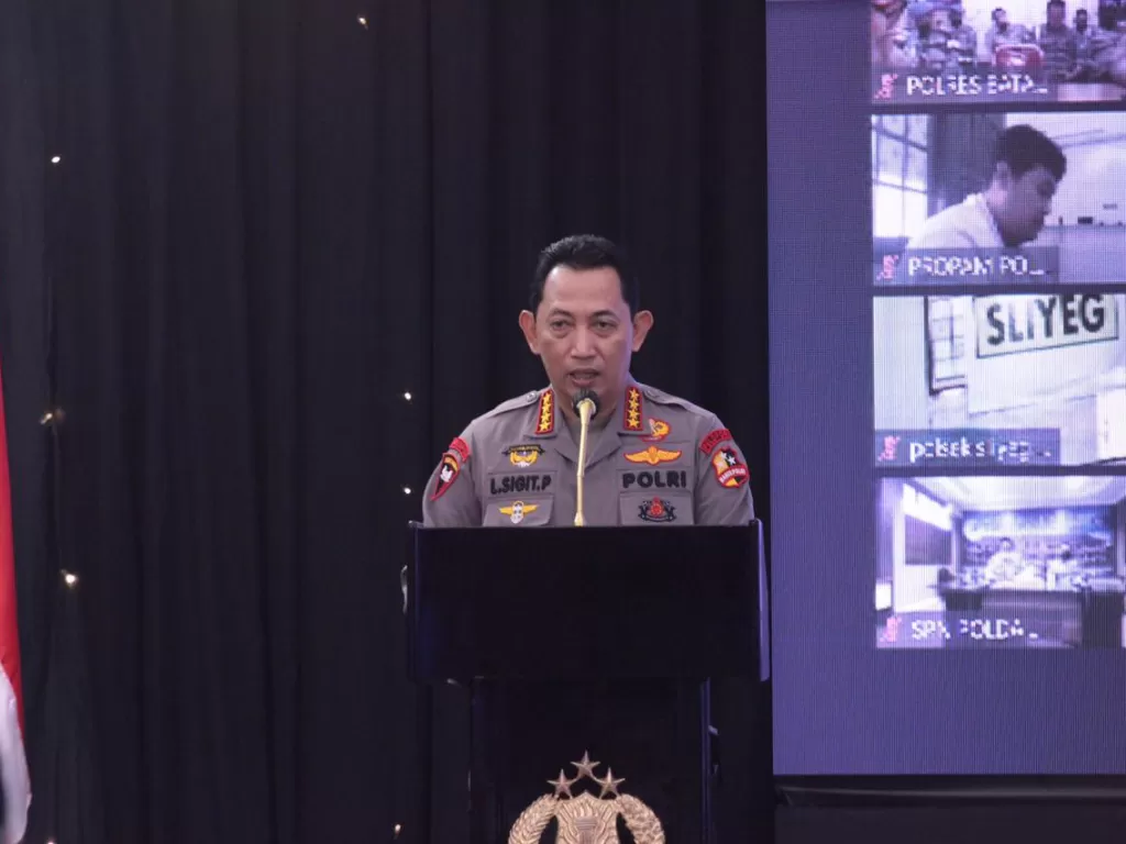 Kapolri Jenderal Polisi Listyo Sigit Prabowo di Rakernis Divisi Propam Mabes Polri di Mabes Polri, Selasa (13/4/2021). (Dok. Divisi Humas Mabes Polri)