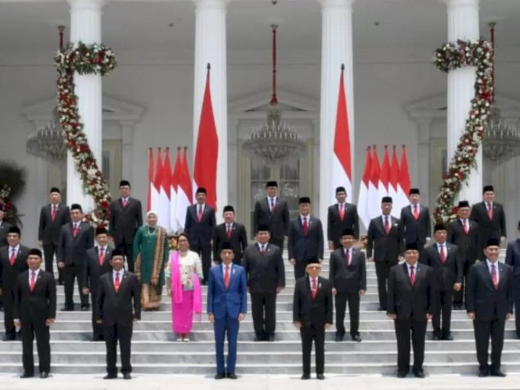 Kabinet Indonesia Maju Presiden Jokowi. (Wikipedia).