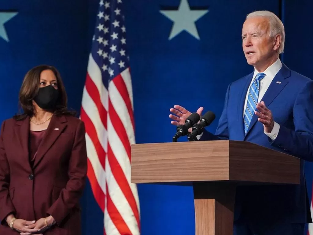 Joe Biden dan Kamala Harris. (Instagram/@kamalaharris)