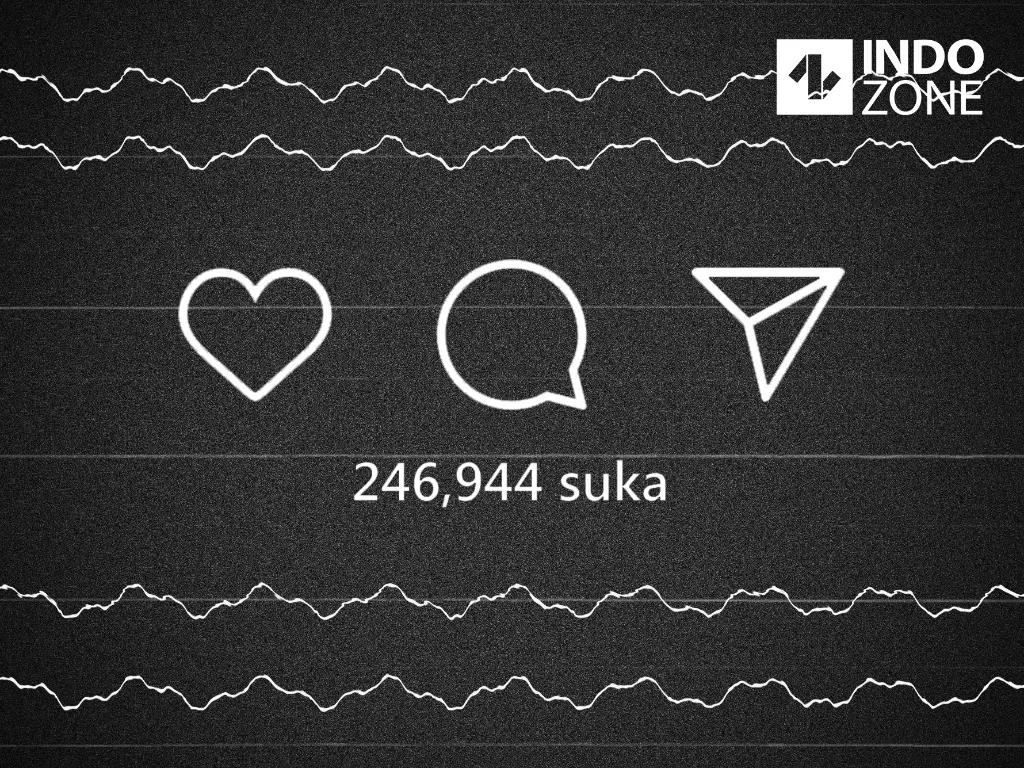 Ilustrasi ikon Like, Comment, dan Share di Instagram (Ilustrasi/INDOZONE/Ferry Andika)