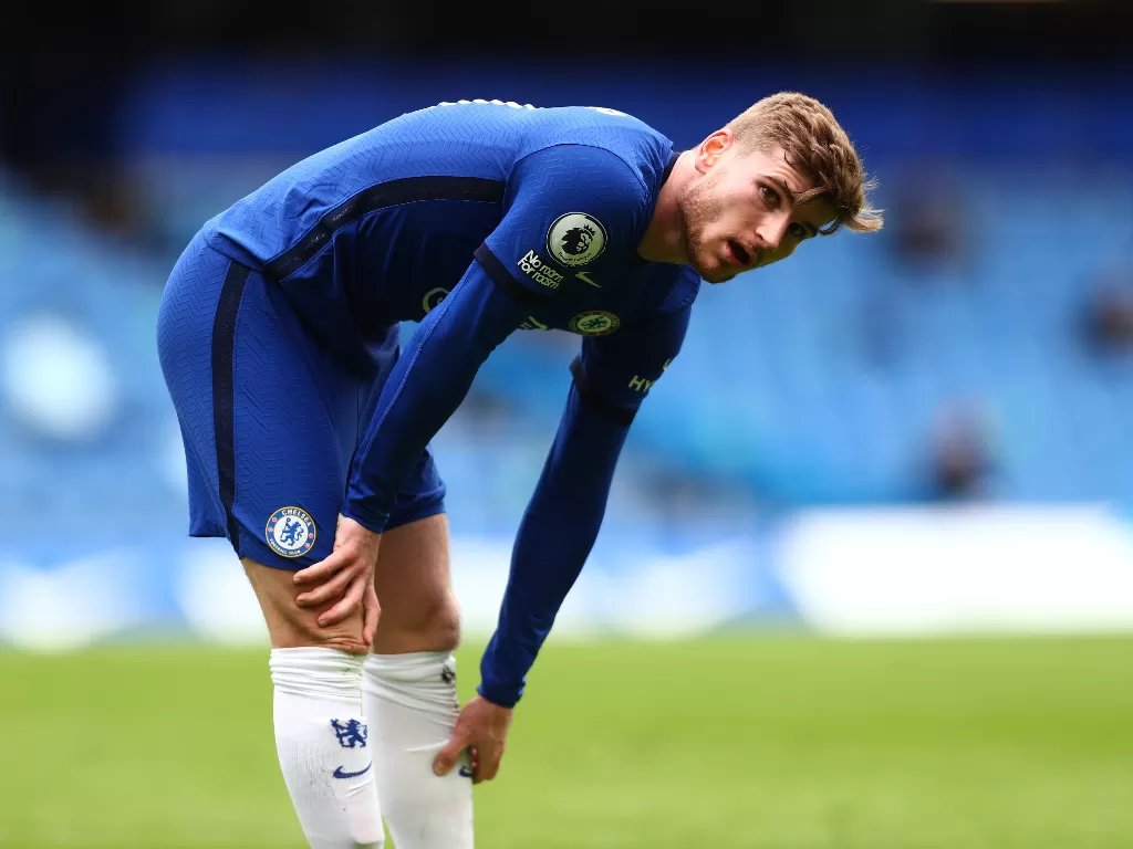 Penyerang Chelsea, Timo Werner. (photo/REUTERS/Clive Rose)