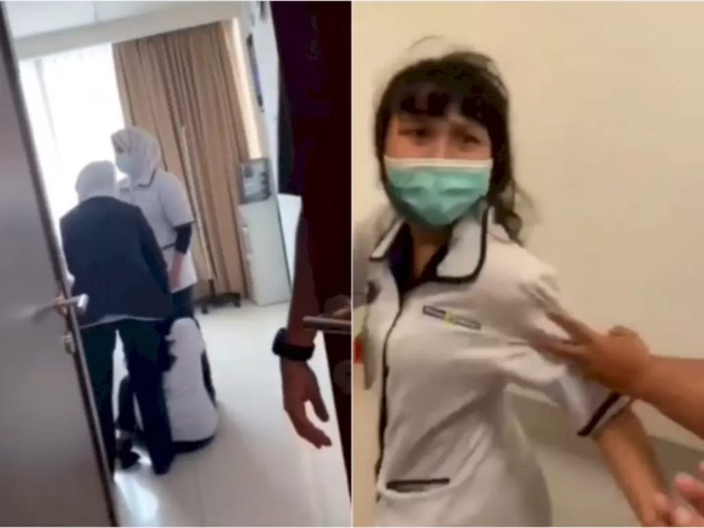 Perawat dianiaya keluarga pasien viral (Instagram/@lambe_turah)