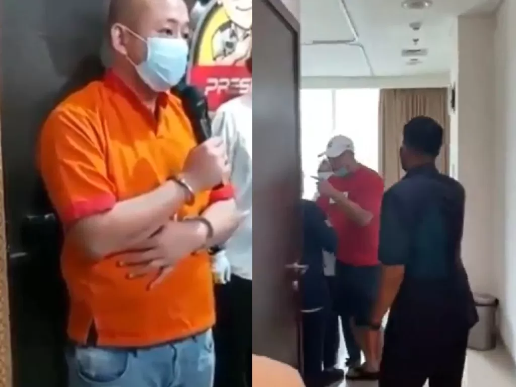 Jason Tjakrawinata, pria penganiaya perawat RS Siloam ditangkap Polisi, (Instagram/@lambe_turah).