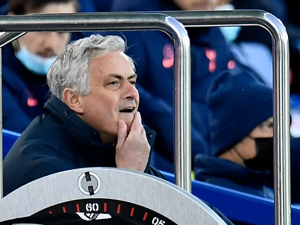 Pelatih Tottenham Hotspur, Jose Mourinho. (photo/REUTERS/Peter Powell)