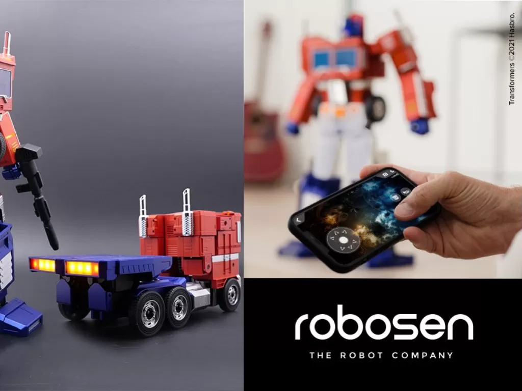 Tampilan robot Optimus Prime buatan Robosen Robotics. (photo/Dok. Carscoops)