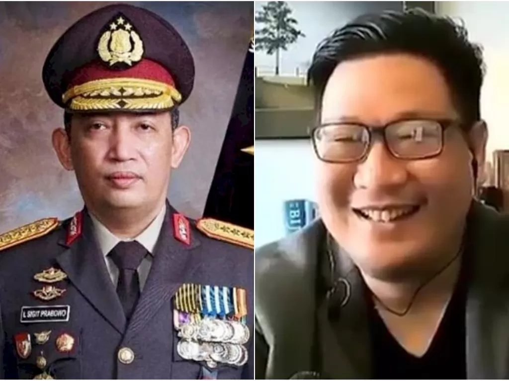 Kolase foto Jenderal Listyo Sigit Prabowo dan Jozeph Paul Zhang. (Ist)