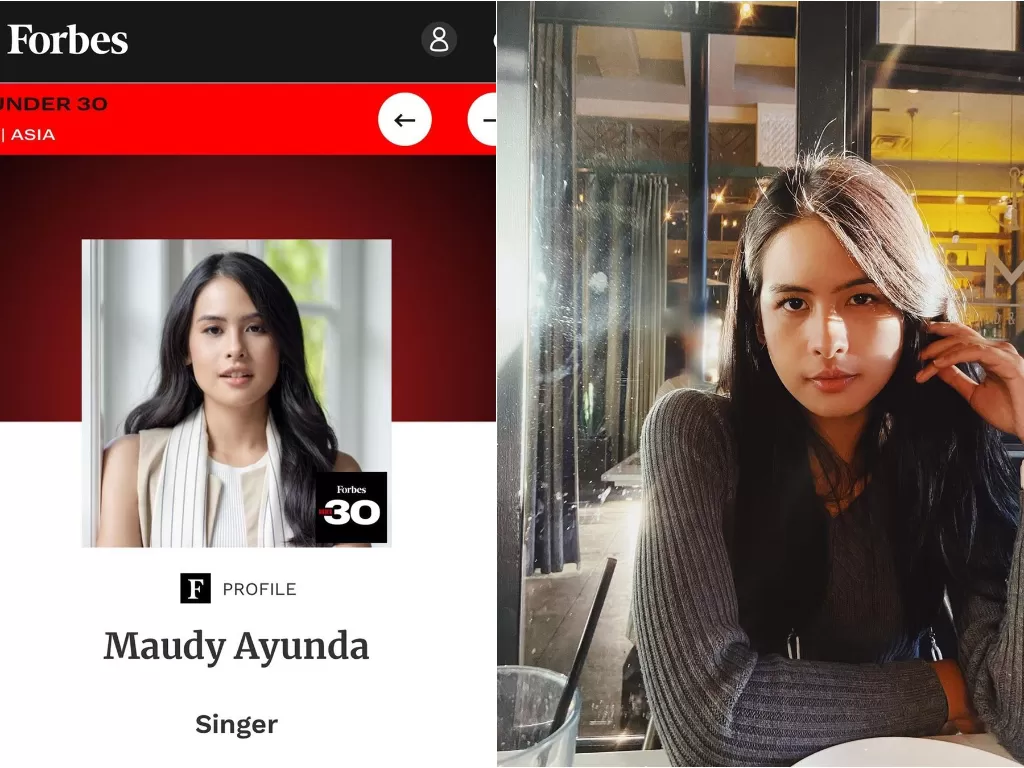 Maudy Ayunda masuk daftar Forbes 30 Under 30 (Instagram/maudyayunda)