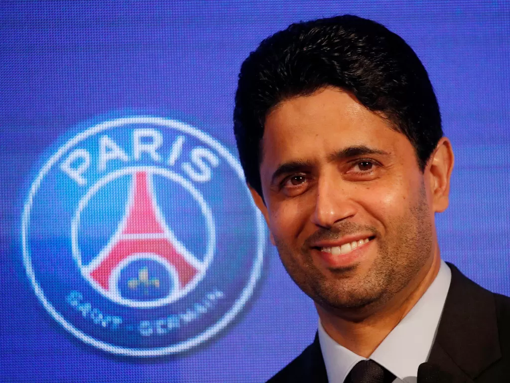 Presiden Paris Saint-Germain (PSG), Nasser Al-Khelaifi. (photo/REUTERS/Charles Platiau)
