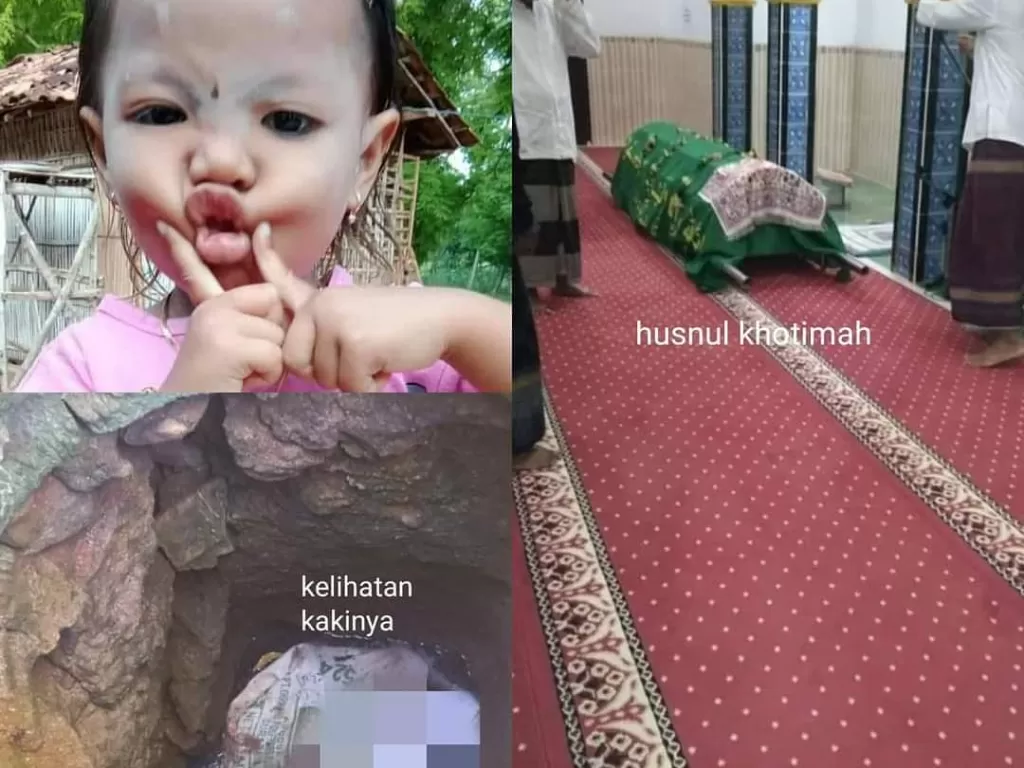 Gadis kecil ditemukan tewas di dalam sumur tua di Madura (Instagram/devina_news)
