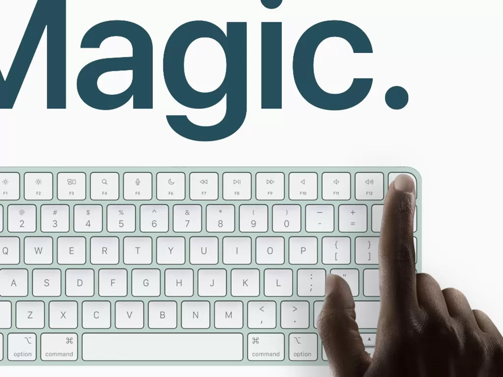 Tampilan Magic Keyboard terbaru Apple dengan fitur Touch ID (photo/Apple)