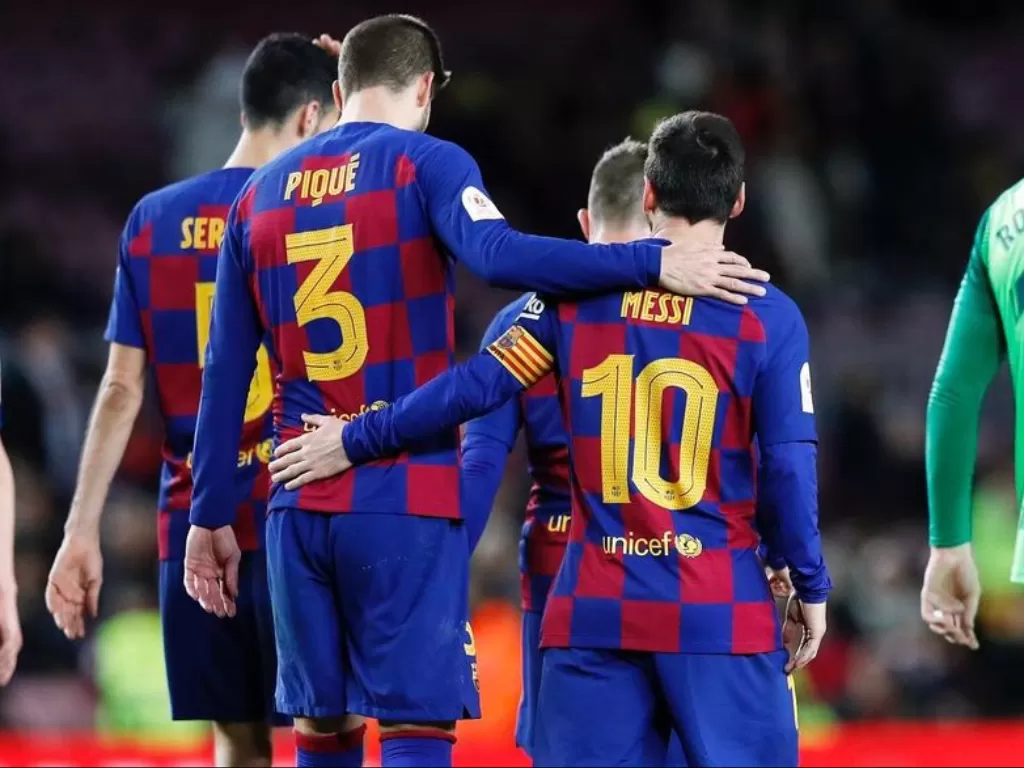Pique tak bisa meramal masa depan Messi di Barca. (Photo/Instagram/@3gerardpique)