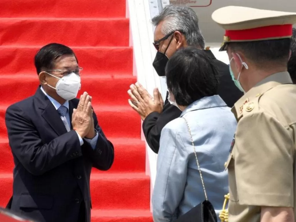 Jenderal Min Aung Hlaing tiba di Indonesia (Biro Pers Sekretariat Presiden via Antara)