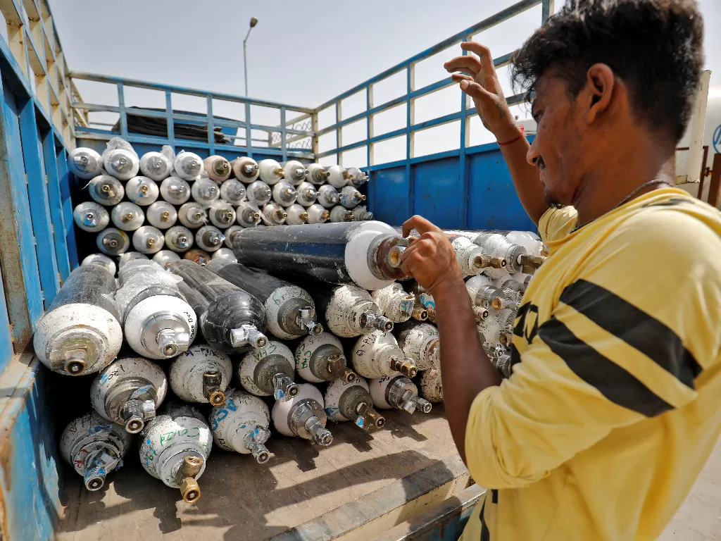 India kekurangan oksigen (REUTERS/Amit Dave)