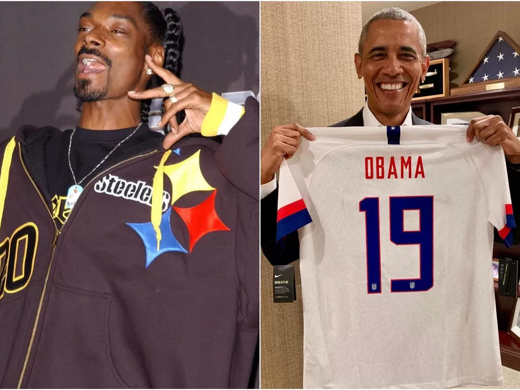 Snoop Dogg klaim pernah nyabu bareng Obama. (photo/Instagram/@snoopdogg/@barackobama)