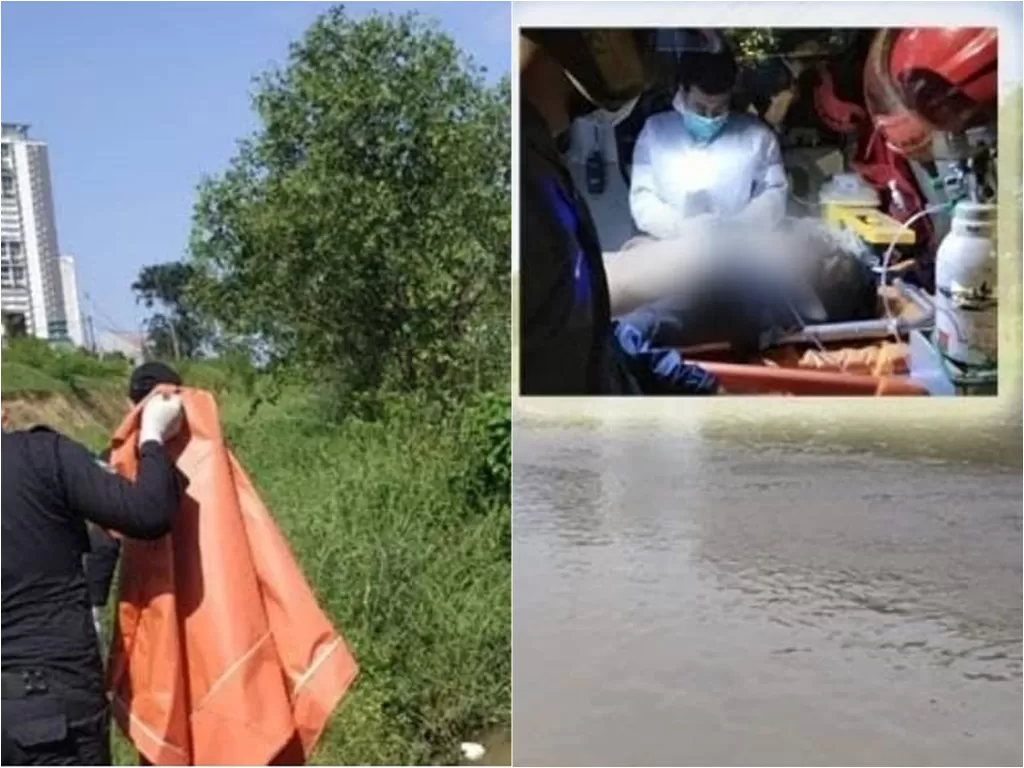 Maling motor tewas usai menceburkan diri ke Sungai Jagir (Instagram/makasar_info)