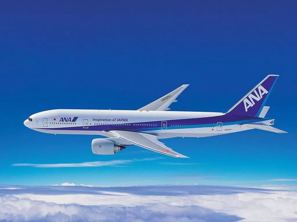 Pesawat maskapai All Nippon Airways. (photo/Instagram/@/allnipponairways)