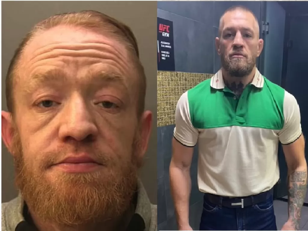 Mark Nye (kiri), pria yang mengaku sebagai petarung UFC, Conor Macgregor (kanan) untuk bisnis narkoba. (Youtube/Scarcity).
