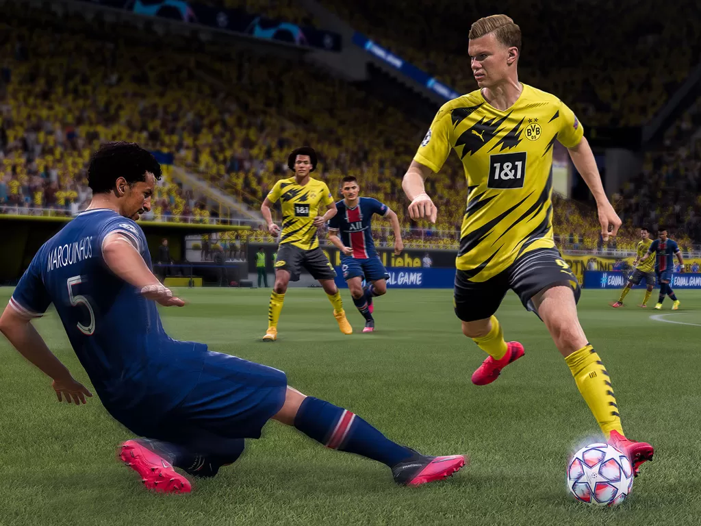 Tampilan game FIFA 21 terbaru buatan EA Sports (photo/Electronic Arts)