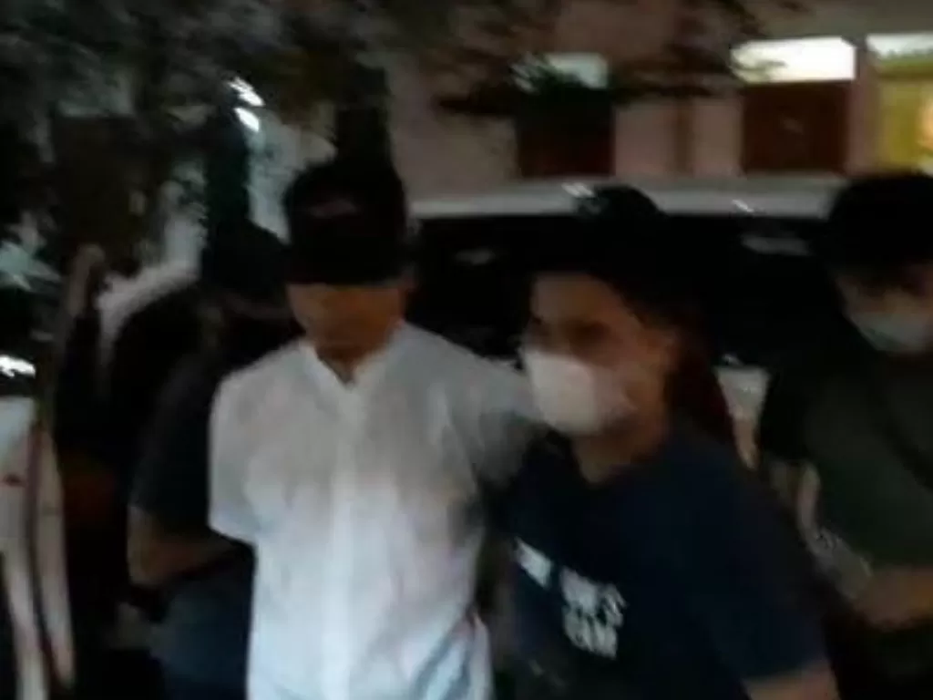 Munarman tiba di Mapolda Metro Jaya. (Istimewa)