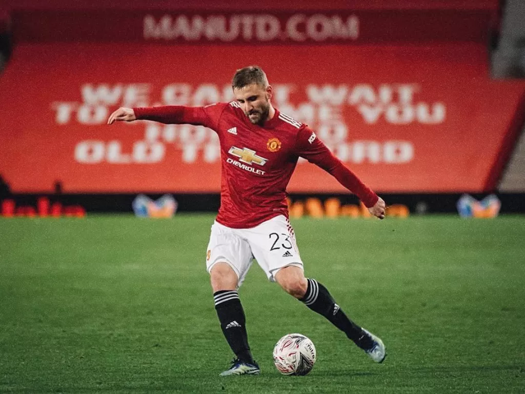 Bek Manchester United, Luke Shaw. (photo/Instagram/@lukeshaw23
