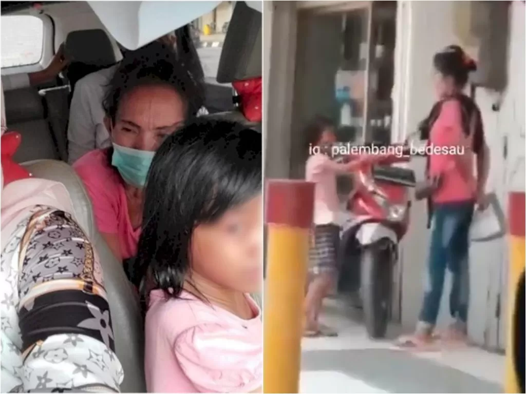 Viral Anak Disiksa dan Dipaksa Ngemis di Palembang. (Instagram)
