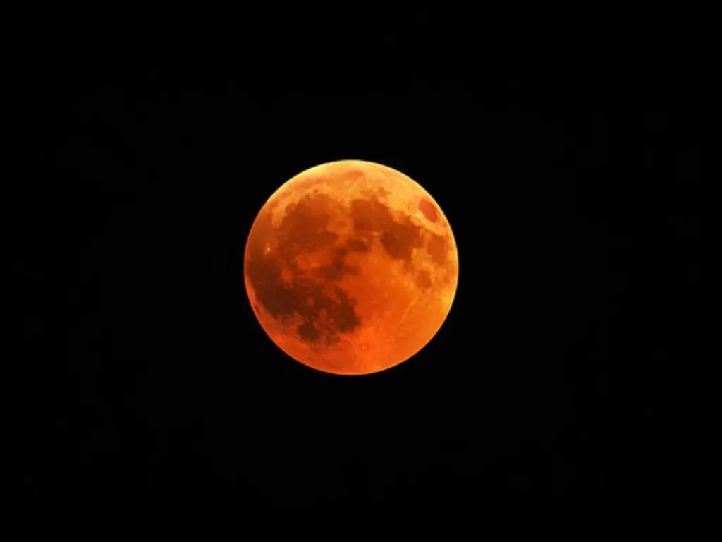 Ilustrasi gerhana bulan total. (Freepik)