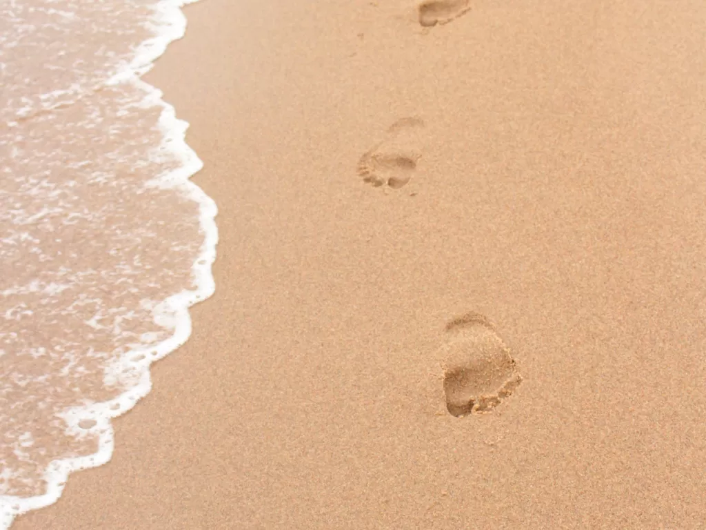 Ilustrasi misteri kaki manusia di pantai AS (Pexels/Miriam Fischer)