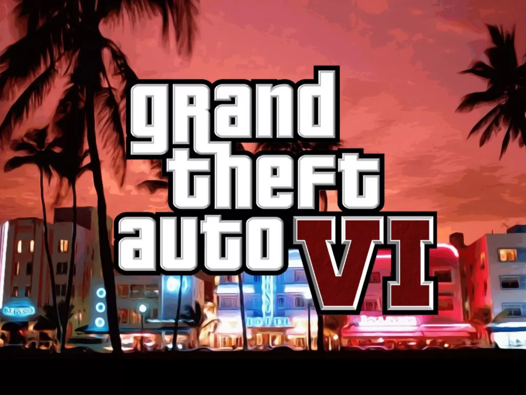 Ilustrasi logo game Grand Theft Auto VI buatan Rockstar Games (photo/Istimewa)