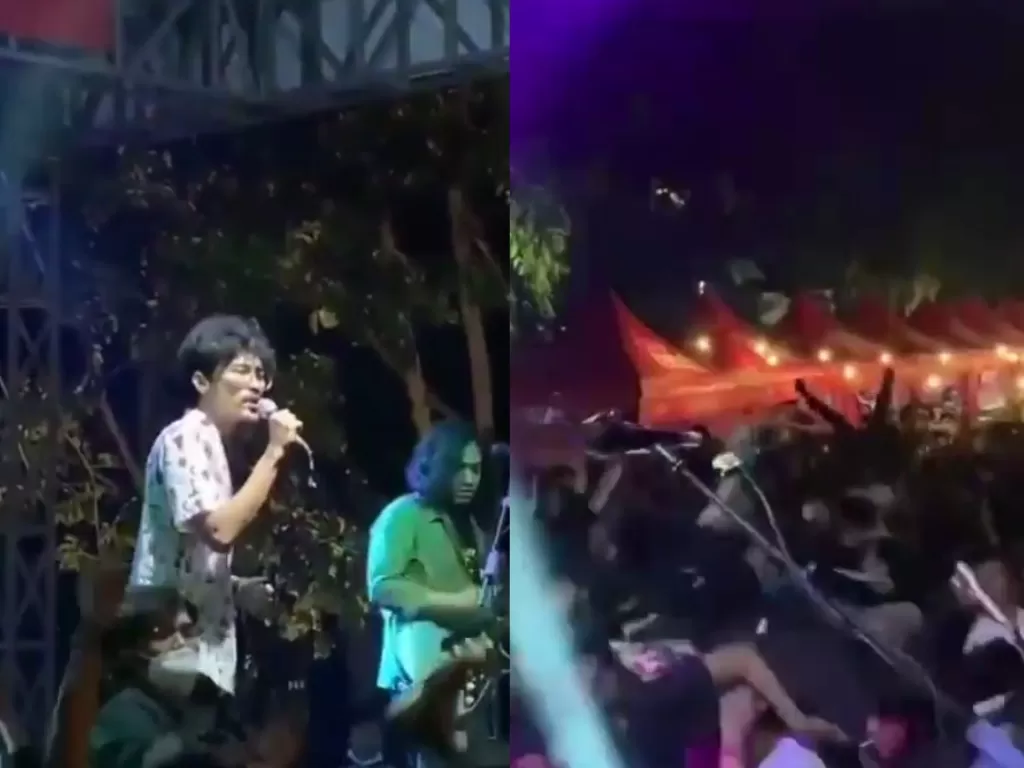 Viral pertunjukan musik di Jakarta Selatan. (Instagram/teluuur)