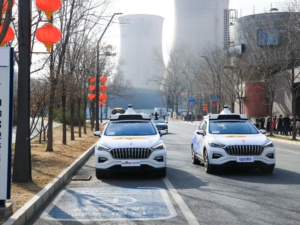 Tampilan taksi otonom buatan Baidu di Tiongkok (photo/PR Newswire)