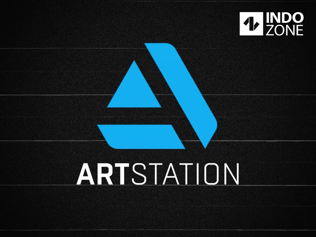 Tampilan logo situs ArtStation yang kini diakuisisi Epic Games (Ilustrasi/INDOZONE/Ferry Andika)