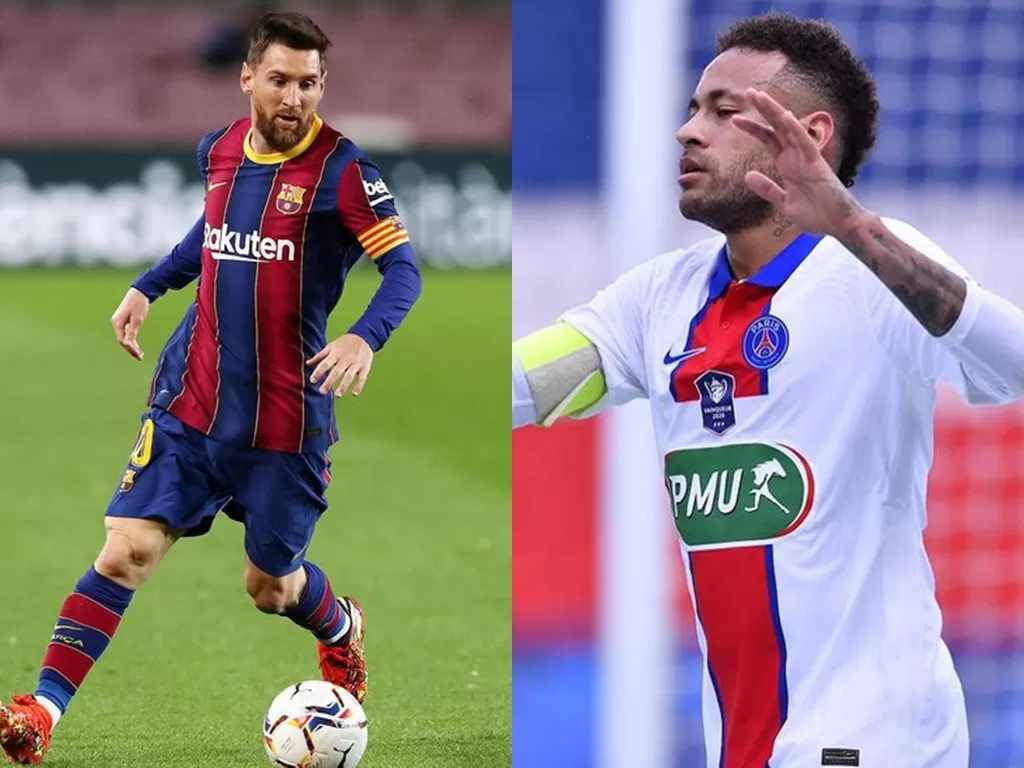 Kiri: Lionel Messi. (Photo/Instagram/@lionelmessi) Kanan: Neymar. (Photo/Instagram/@neymarjr)
