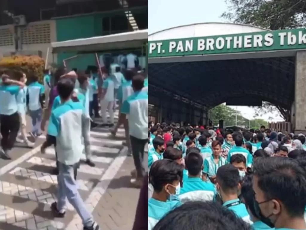 Perusahaan tekstil PT Pan Brothers digeruduk pekerjanya. (Ist)