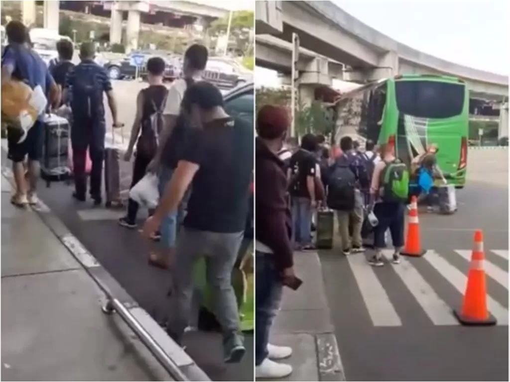 Puluhan warga negara China tiba di Bandar Soekarno-Hatta (Instagram/smart.gram)