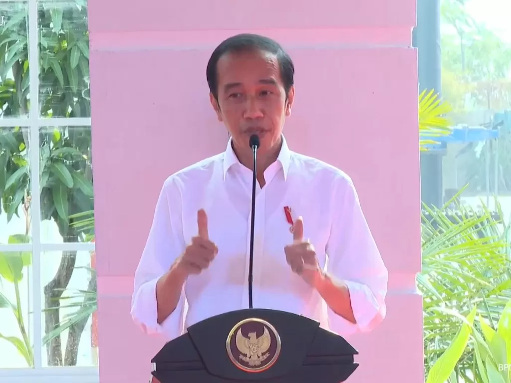 Presiden Jokowi resmikan Pengolahan Sampah Energi Listrik di Surabaya. (photo/Screenshoot/YouTube/Sekretariat Presiden)