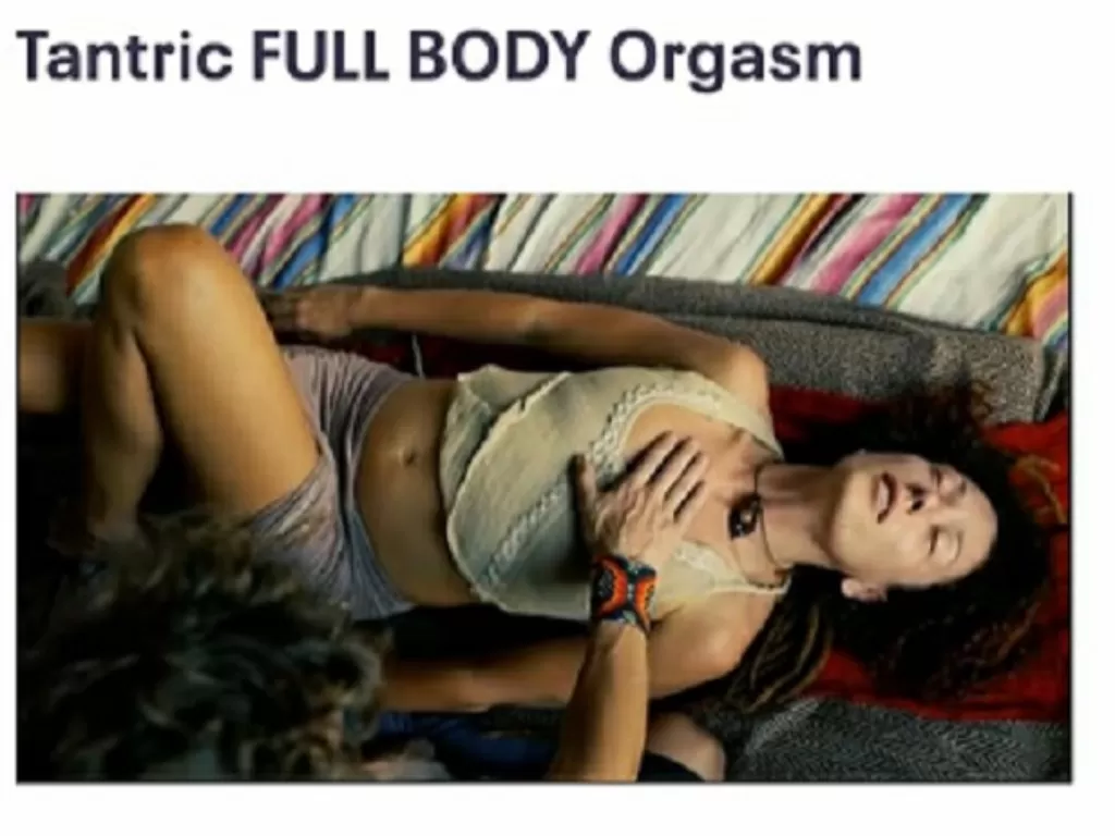 Iklan kelas orgasme di Bali yang dikemas dalam event yoga bertajuk Tantric Full Body Orgasm. (Ist)
