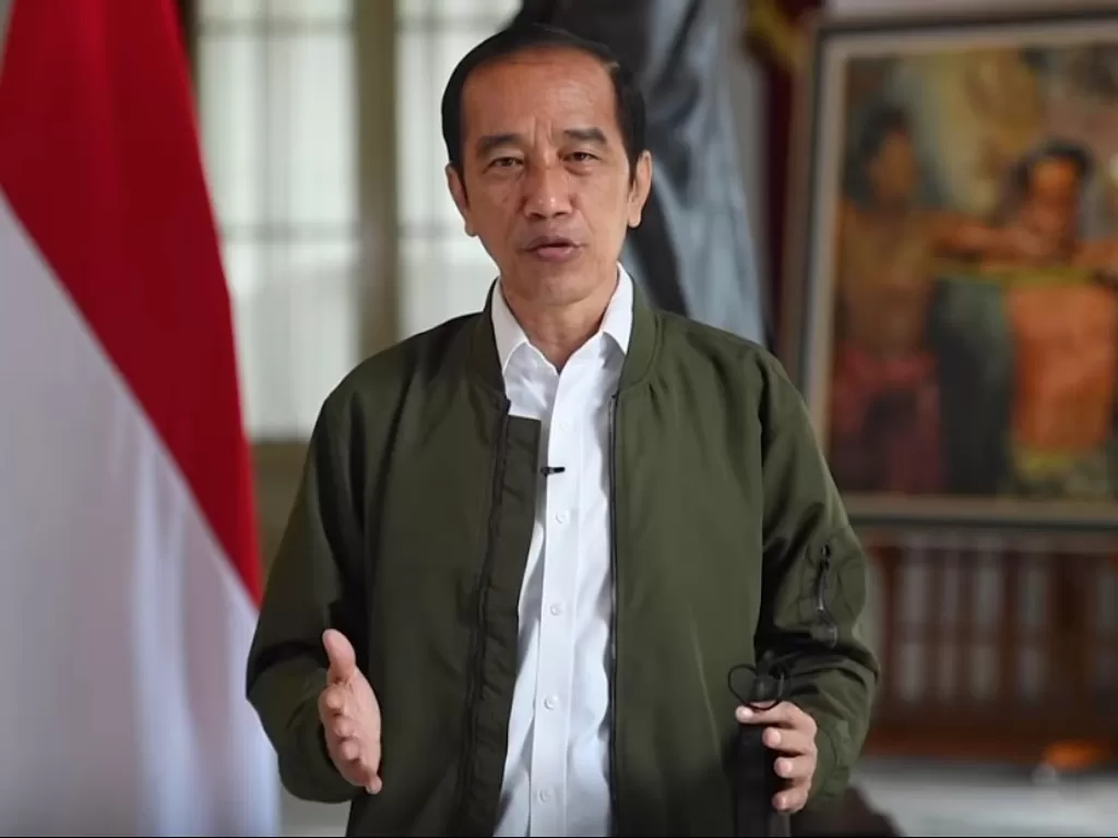 Presiden Jokowi menyampaikan kuliner khas lebaran. (Youtube/Kementrian Perdagangan)