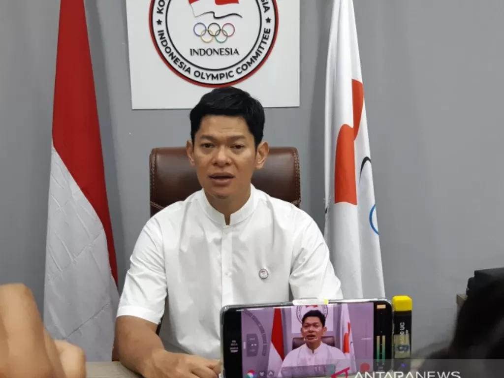  Ketua Umum Komite Olimpiade Indonesia (KOI) Raja Sapta Oktohari. (ANTARA/Bayu Kuncahyo)