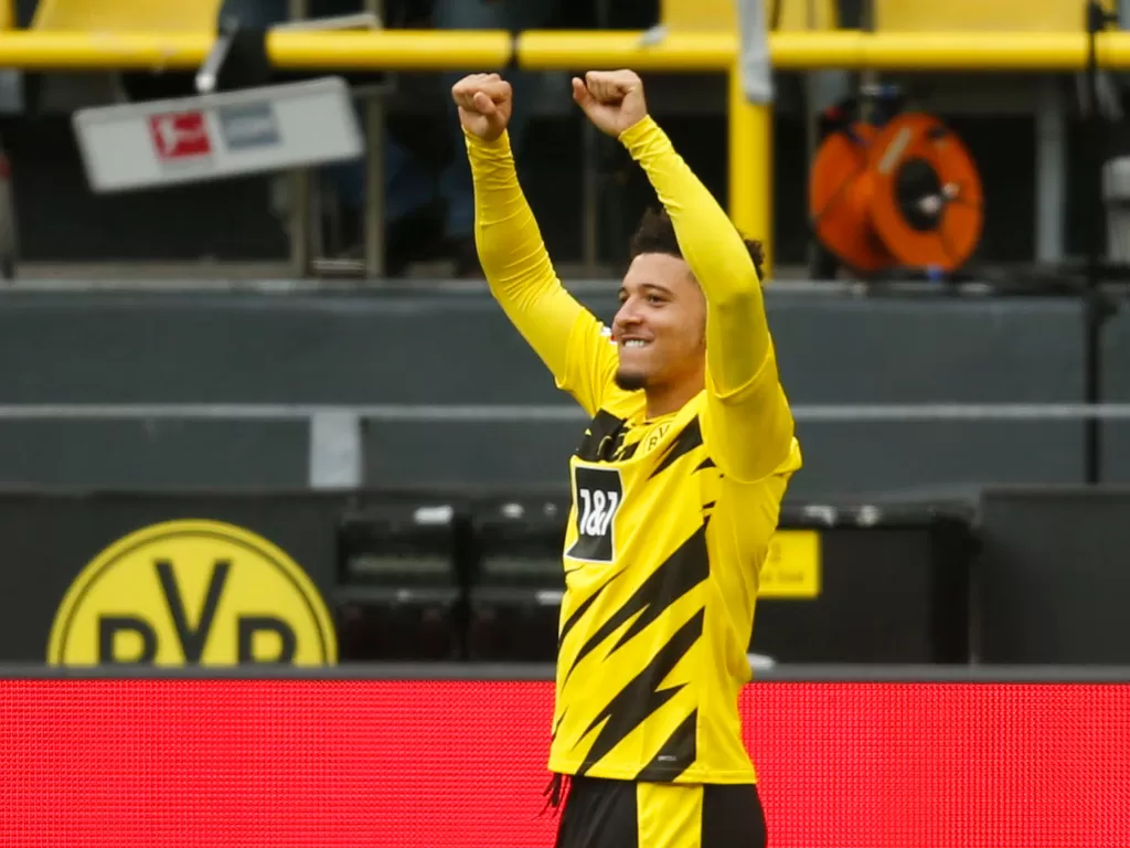 Jadon Sancho masih cinta Dortmund. (photo/REUTERS/Leon Kuegeler)