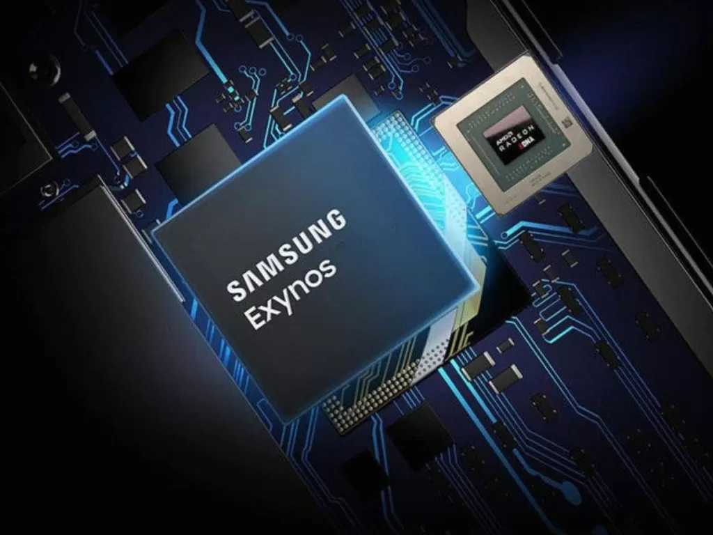 Ilustrasi chipset Exynos buatan Samsung dan GPU AMD Radeon (photo/Samsung)