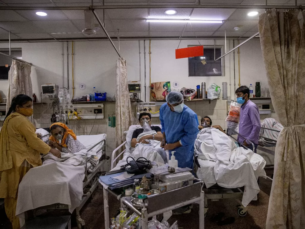 Kondisi rumah sakit di India (REUTERS/Danish Siddiqui)