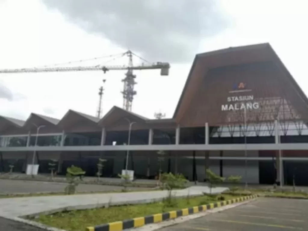Bangunan baru Stasiun Malang Kota Baru sisi timur, di Kita Malang, Jawa Timur. (ANTARA/HO-Humas KAI Daop 8)