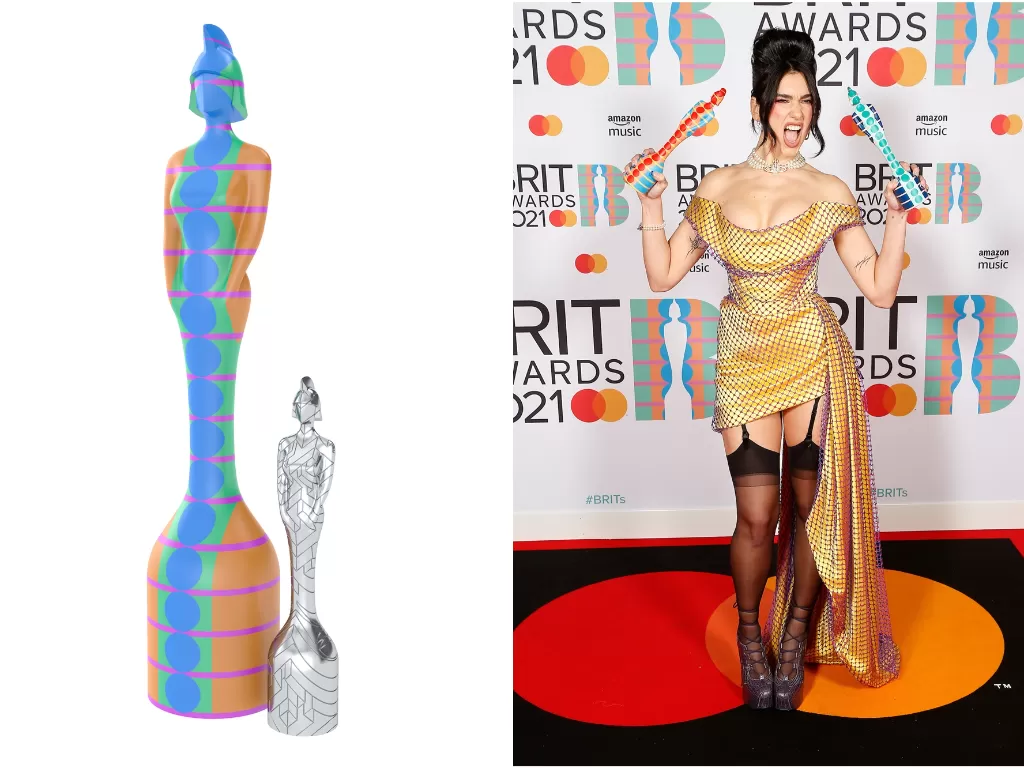 Ajang Penghargaan Musik BRIT Awards. (photo/BRIT Awards/Handout via REUTERS/John Marshall)