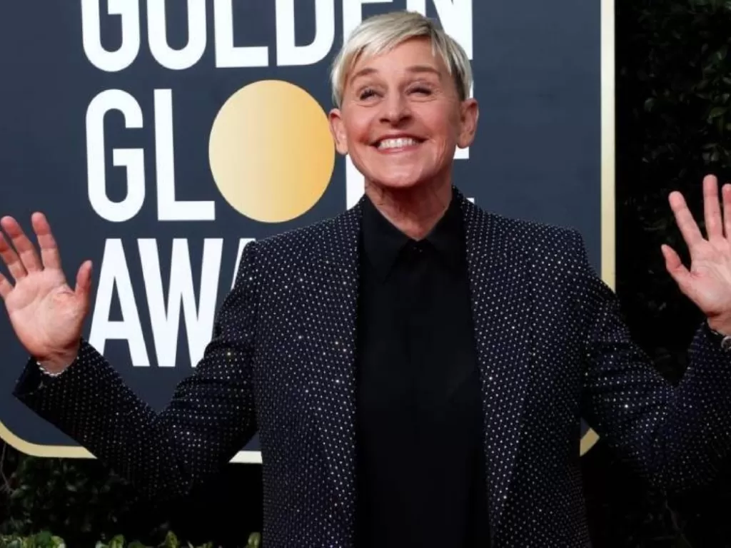 Ellen DeGeneres di karpet merah Golden Globe Awards ke-77 pada tanggal 5 Januari 2020. (photo/Dok. Asia One via REUTERS)