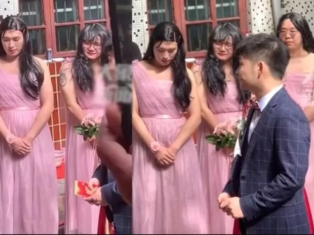 Bridesmaid jantan di China (Oddity Central)