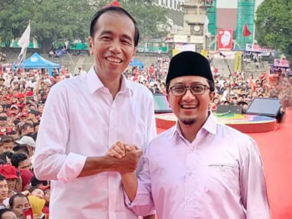 Ustaz Yusuf Mansur dan Presiden Jokowi. (Instagram @yusufmansurnew)