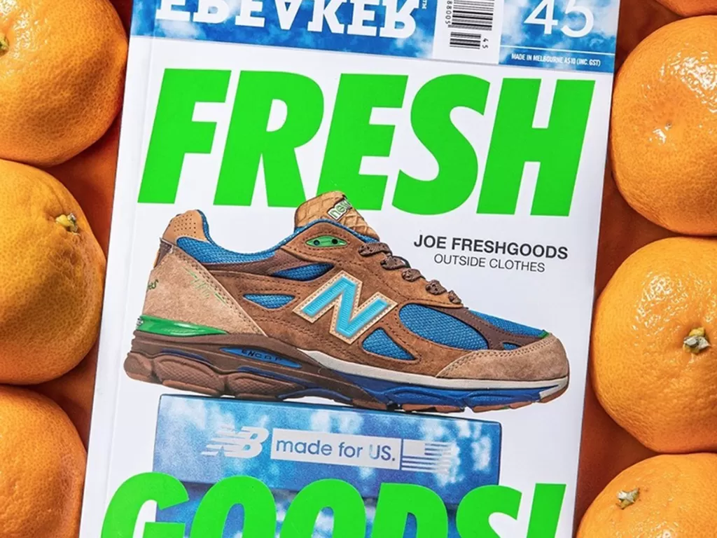 Tampilan sepatu Joe Freshgoods x New Balance 990v3. (photo/Instagram/@sneakerfreakermag)
