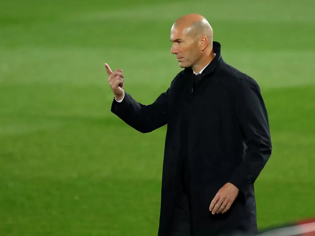 Pelatih Real Madrid, Zinedine Zidane. (photo/REUTERS/Juan Medina)