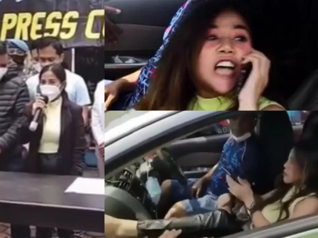 Gustuti Rohmawati wanita arogan pengendara mobil. (Ist)